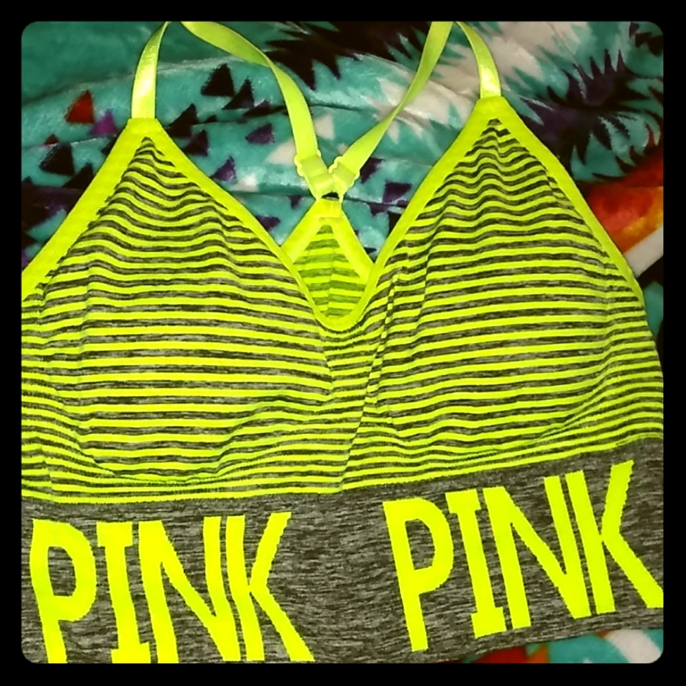 Pink bra